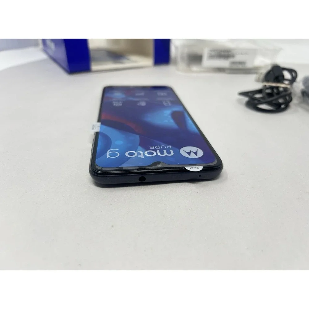 Motorola Moto G Pure XT2163DL Blue Tracfone Smartphone Dual Camera